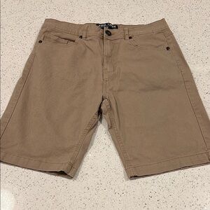 ZOO YORK Tan Flat Front Shorts Men’s Size 30